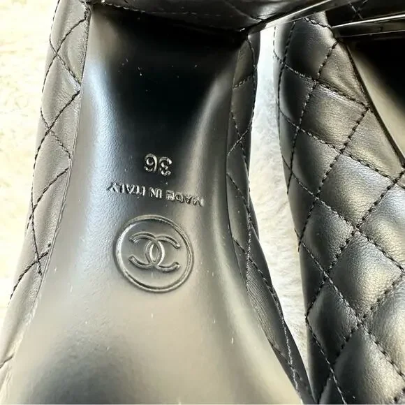 CHANEL women high heel shoes size 36 EU Authentic Retail 1450$ - Picture 9 of 10